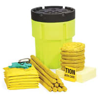 SpillTech HazMat 65-Gallon Hi-Viz OverPack Drum Spill Kit, ext. dia. 28.25" x 37.37" H