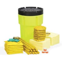 SpillTech HazMat 95-Gallon Hi-Viz OverPack Drum Spill Kit, ext. dia. 31.75" x 41.5" H