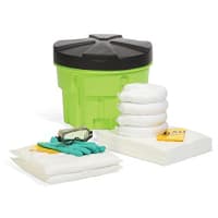 SpillTech Oil-Only 20-Gallon Hi-Viz OverPack Drum Spill Kit, ext. dia. 23" x 19.5" H