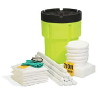 SpillTech Oil-Only 65-Gallon Hi-Viz OverPack Drum Spill Kit, 28.25" x 37.37" H