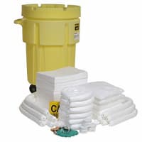 SpillTech Oil-Only 95-Gallon Wheeled OverPack Salvage Drum Spill Kit, 36" x 47" H