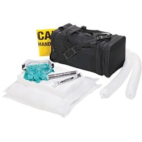 SpillTech Oil-Only Black Duffle Spill Kit, 18" L x 11" W x 11" H