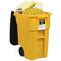 SpillTech HazMat 50-Gallon Wheeled Spill Kit, 29" L x 23.5" W x 36.75" H