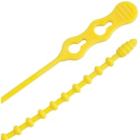 Ancor Cable Tie, Beaded, 8", Yellow, 15Pc