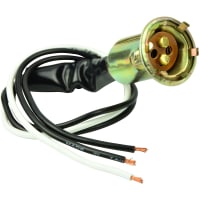 Ancor Socket-Bulb Dbl Cont W/Leads