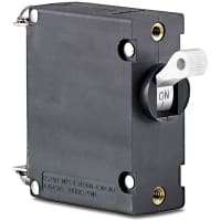 Ancor Circuit Breaker, Standard White Toggle, Single Pol Pack