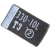 Sprague / Vishay Capacitor;Tantalum;Cap 2.2 uF;Tol 10%;Vol-Rtg 16 VDC;SMT;3216-18;ESR 5.96 Ohms