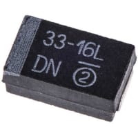 Sprague / Vishay Capacitor;Tantalum;Cap 33 uF;Tol 10%;Vol-Rtg 16 VDC;SMT;7343-31;ESR 0.7 Ohms