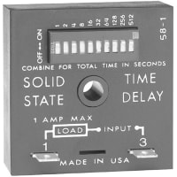 SSAC SYMCOM INC Timer-DOM 100-240VAC/DC 1A DIPsw 0.1-102s 2x2