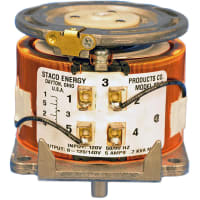 Staco Energy Products Co. Variable Transformer, 0-120V 5A Io, 0.60kVA, 120V Vi, 50/60Hz, CW/CCW, 5000 Series