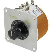 Staco Energy Products Co. Variable Transformer, 0-120V 5A Io, 0.60kVA, 120V Vi, 50/60Hz, CW/CCW, 500 Series