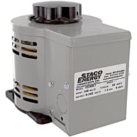 Staco Energy Products Co. Variable Transformer, Config, 1, 60Hz, 240VAC, Sec 0-240VAC, Sec 5A, 1200 Series