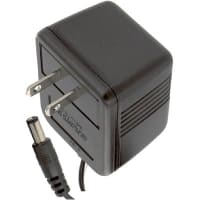 Stancor Power Supply, AC-DC, 6V, 1A, 120V In, Enclosed, Wall Plug, External, 6W, STA Series