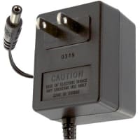 Stancor Power Supply, AC-DC, 6V, 0.3A, 120V In, Enclosed, Wall Plug, External, 1.8W, STA Series