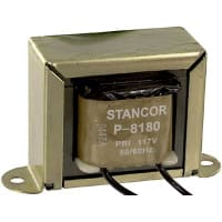 Stancor Transformer, Power, Config Bobbin, 1, Freq 50/60Hz, Pri 117VAC, Sec 25.2 (CT)VAC