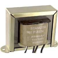 Stancor Transformer, Power, Bobbin, 1, Freq 50/60Hz, Pri 115/230VAC, Sec 25.2 (CT)VAC