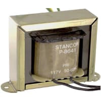 Stancor Transformer, Power, Config Bobbin, 1, Freq 50/60Hz, Pri 117VAC, Sec 12.6 (CT)VAC