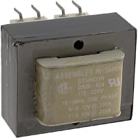 Stancor Transformer 6VA 115/230VAC Primary 12/24VAC 0.5/0.25A Secondary SW/DSW Series