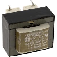 Stancor Transformer, Power, Bobbin, 1, Freq 50/60Hz, Pri 115VAC, Sec 18/36VAC, PCB