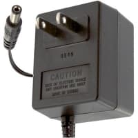 Stancor Power Supply, AC-DC, 6V, 0.1A, 120V In, Enclosed, Wall Plug, External, 0.6W, STA Series