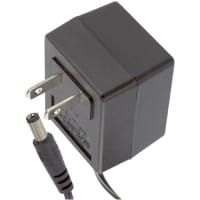 Stancor Power Supply, AC-DC, 7.5V, 0.3A, 120V In, Enclosed, Wall Plug, External, 2.3W, STA Series