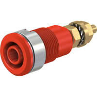 Staubli Safety Socket, 4 mm, Red