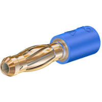 Staubli 2mm to 4mm system adaptor, blue