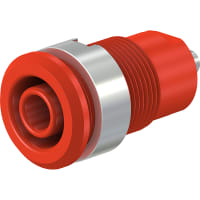 Staubli Safety Socket, 4 mm, Red