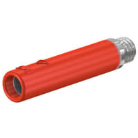 Staubli Red 4mm Socket, Nickel Plated, 30 V ac, 60 V dc, 32A