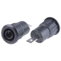 Staubli Black Push Fit Shrouded Socket 4mm