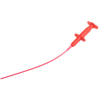 Staubli 1A Red Grabber Clip, 1000V Rating, 4mm Probe Socket Size