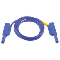 Staubli 4 mm Test lead, 32A, 1000 V, 600 V, Blue, 1m Lead Length