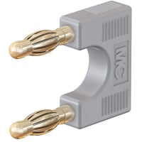 Staubli Grey 4mm Test Connector Gold Plated 30 V Ac 60 V Dc 32A