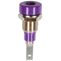 Staubli Violet 2 mm Test Socket, 10A, 30 V ac, 60 V dc