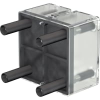 Staubli 4 mm safety component holders transparent