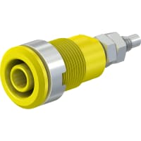 Staubli Safety Socket, 4 mm, Yellow