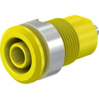 Staubli Safety Socket, 4 mm, Yellow