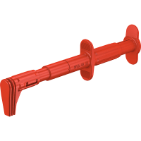 Staubli 4 mm flat test clip red