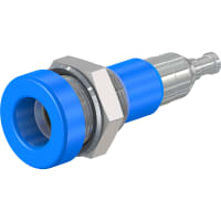 Staubli 4 mm socket blue