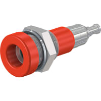 Staubli 4 mm socket red