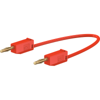 Staubli 2 mm connecting lead 30 cm red