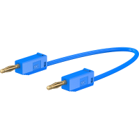 Staubli 2 mm connecting lead 30 cm blue