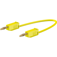 Staubli 2 mm connecting lead 30 cm yellow