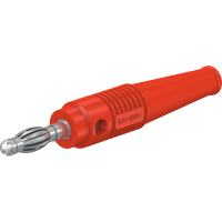 Staubli 4 mm in-line plug red