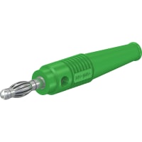 Staubli 4 mm in-line plug green