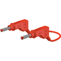 Staubli 4 mm connecting lead 50 cm red