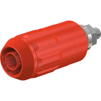 Staubli 4 mm universal socket red