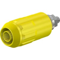 Staubli 4 mm universal socket yellow