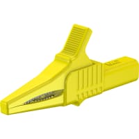 Staubli 4 mm safety test clip yellow