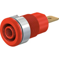 Staubli Safety Socket, 4 mm, Red